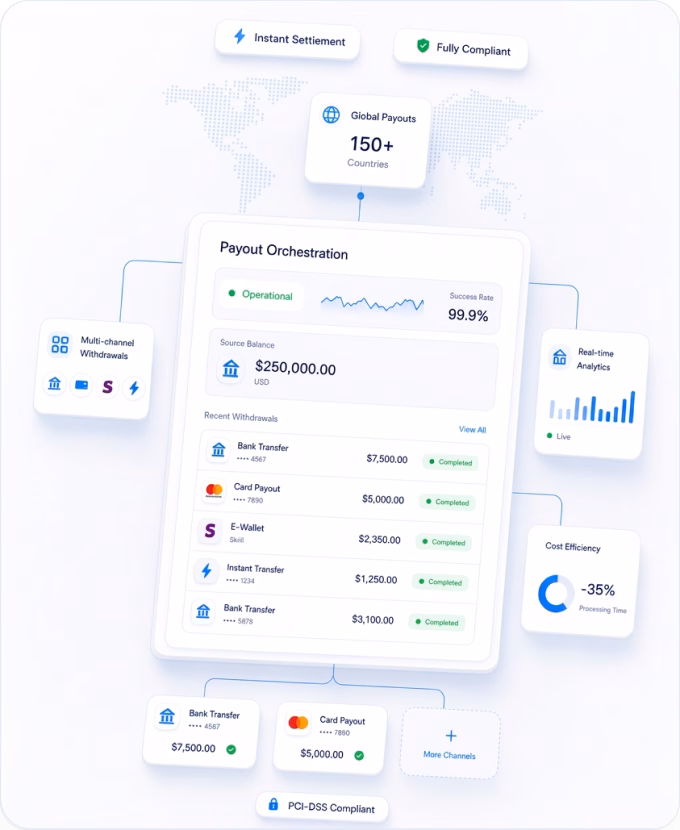 Payout orchestration dashboard
